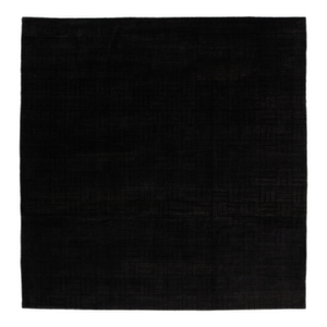 10 X 10 Modern Tibetan Wool and Silk Rug in Dark Brown Tone, Handmade in Nepal