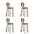 Mary Bar Chairs with Upholstered Legs by Ottiu, Set of 4 For Sale - Image 9 of 9