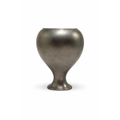 Swedish Modern Pewter Vase from Gab Guldsmedsaktiebolaget, 1950s For Sale - Image 3 of 9