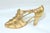 Art Deco Metropolitan Museum of Art Gilded Brass Art Deco Flapper Shoe Brooch For Sale - Image 3 of 10