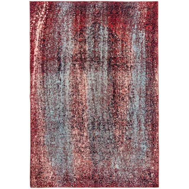 Mid 20th Century Vintage Overdyed Rug For Sale In New York - Image 6 of 6