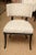 Grosfeld House Vintage 1940's Grosfeld House Regency Wood Side Chairs With Cream and Off White Leopard Upholstery Pair Of For Sale - Image 4 of 10