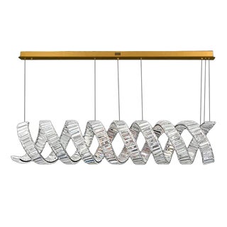 Collection Orione 2.0 Chandelier in Metal and Crystal by Jago For Sale