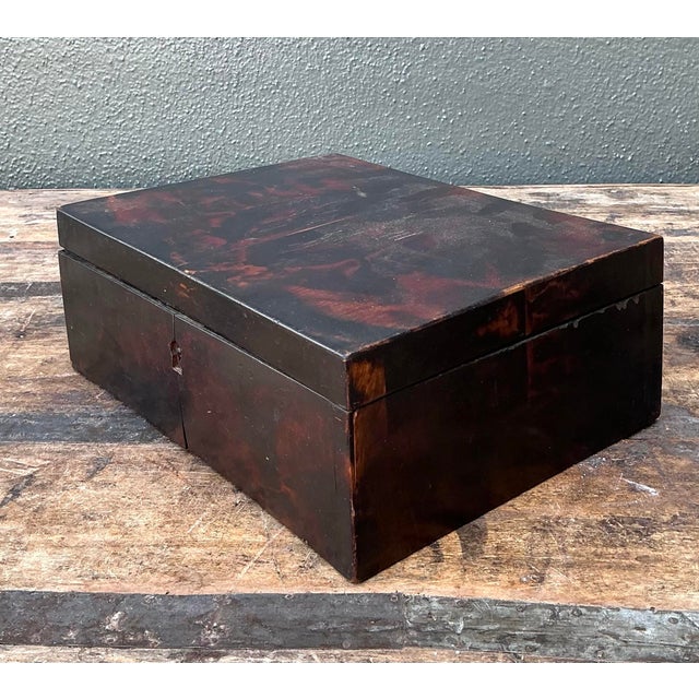 Vintage Primitive Burl Wood Box For Sale - Image 9 of 12