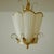 Metal 1940s Brass and Silk Pendant by E. Hansson & Co., Malmö, Sweden For Sale - Image 7 of 8