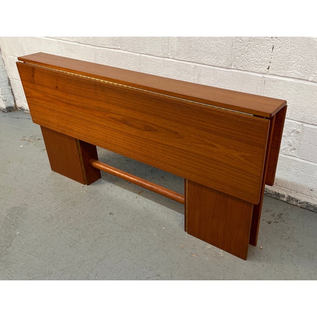 Mid-Century Teak Drop Leaf Dining Table by Nordisk Andels-Eksport of Denmark For Sale - Image 10 of 17