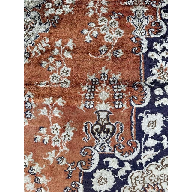 Vintage Sino Qom Silk Rug, 1990s For Sale - Image 13 of 18
