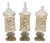 1970s Three Large Apothecary Glass Jars With Sea Shells For Sale