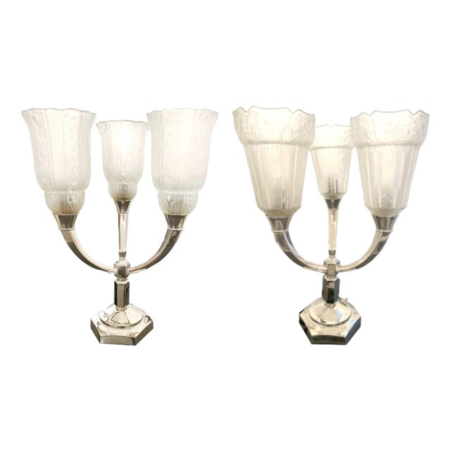 Art Deco Table Lamps, Set of 2 For Sale