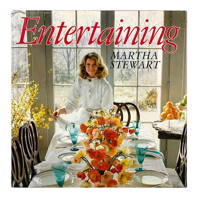 Entertaining by Martha Stewart 1982 Hardcover Book Cookbook For Sale