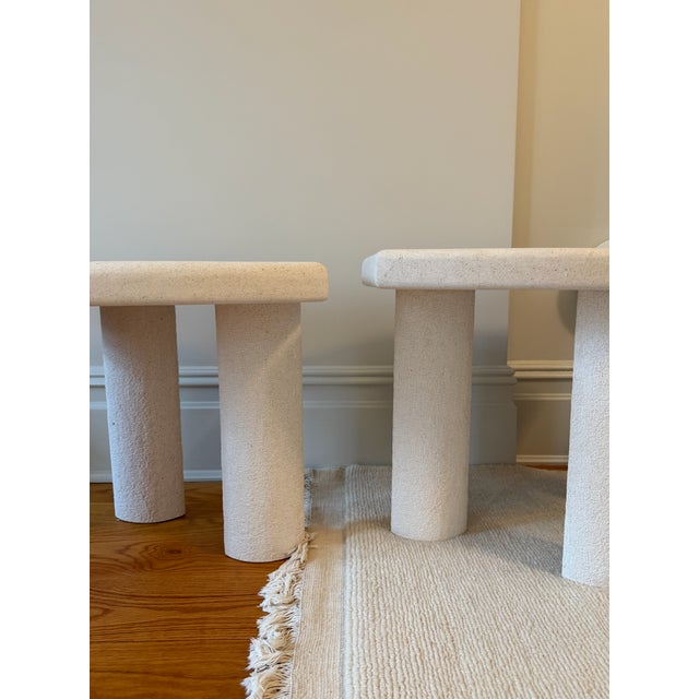 2020s Maxime Boutillier Plaster Side Tables For Sale - Image 5 of 11