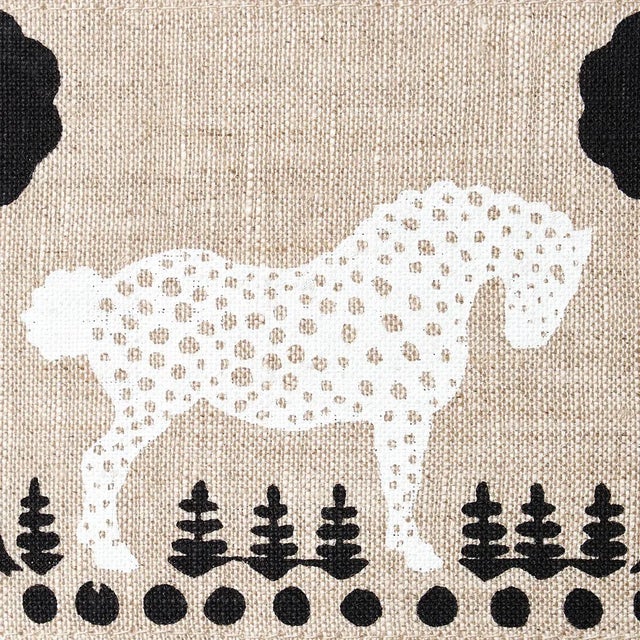 Mid-Century Modern Sample - Schumacher Polka Dot Pony Tape in Natural For Sale - Image 3 of 4