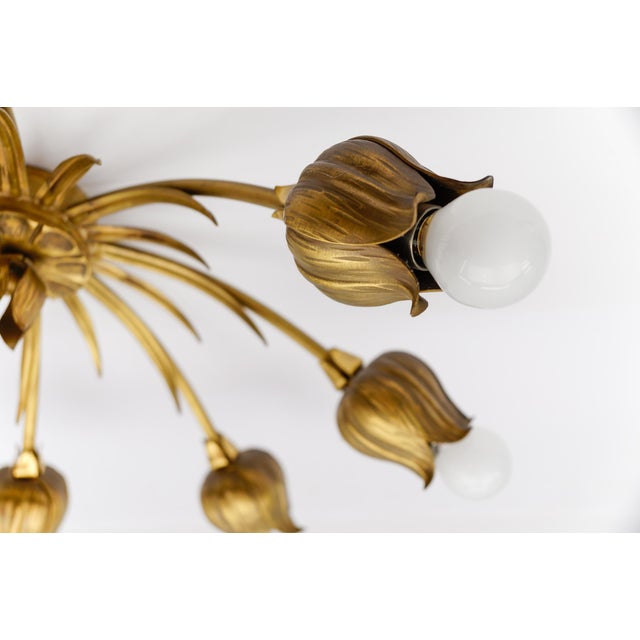 Metal Vintage Bronze Flush Mount from Koch Söhne, 1960s For Sale - Image 7 of 13