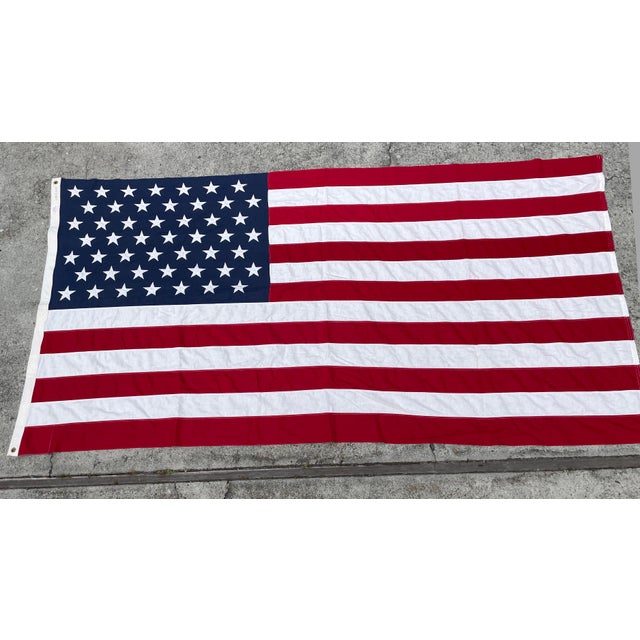 1970s 1970’s Very Large 50-Star American Flag by Valley Forge For Sale - Image 5 of 5