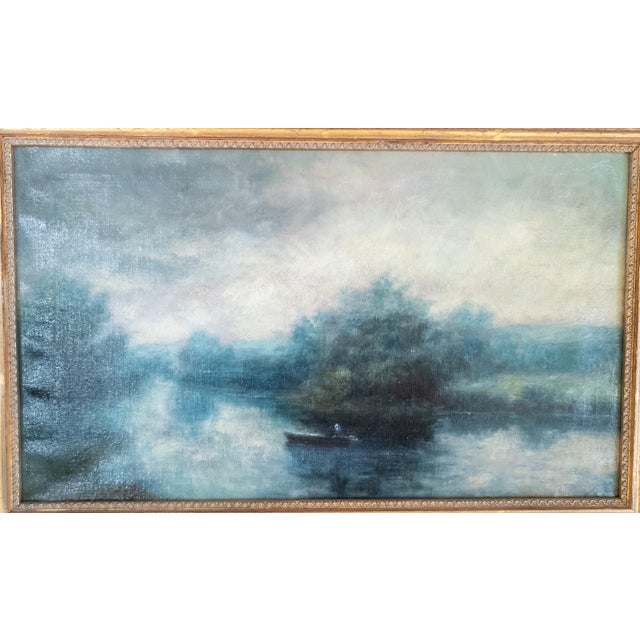 We are selling this great 19th century American Tonalist painting. This impressionist style painting is very much in the...