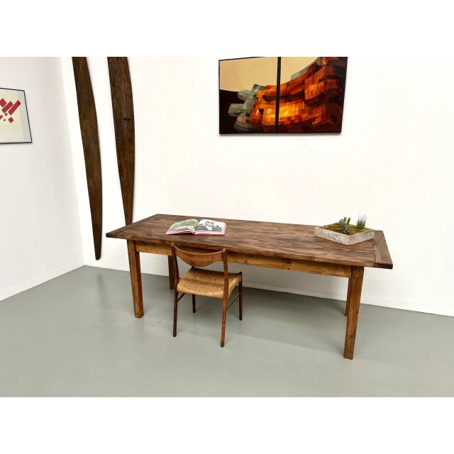 Large Pine Table, 1970s For Sale - Image 6 of 18