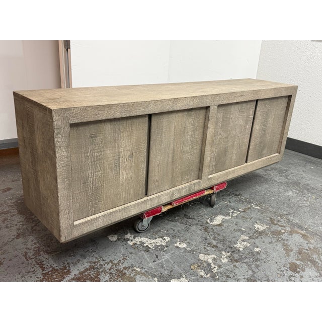 Restoration Hardware Nils Verhoeven for Restoration Hardware Reclaimed Oak Wood Sideboard For Sale - Image 4 of 12