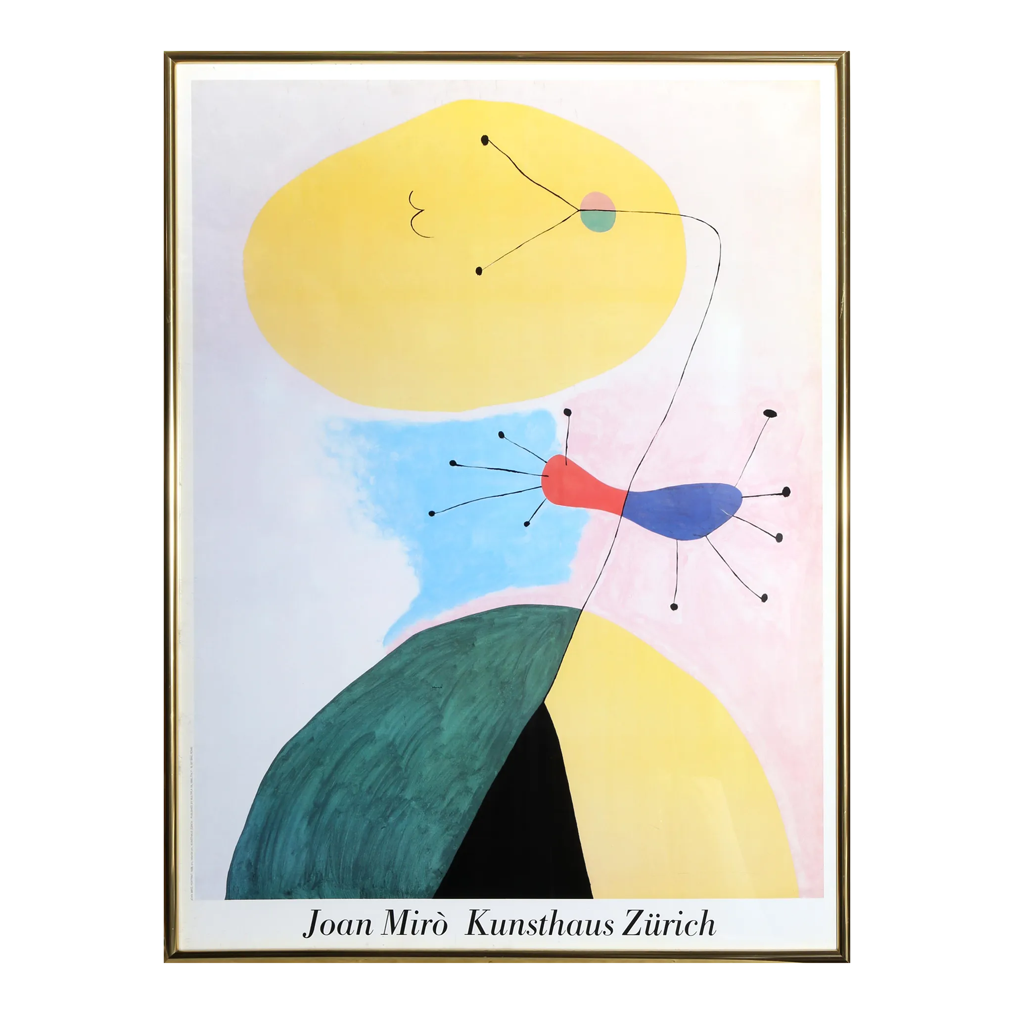JOAN MIRO、COMPOSITION、海外版超希少レゾネ、新品額装付 Joan Miró, Miró-Pintura (Miró-Painting), 1978, Lithograph (S)