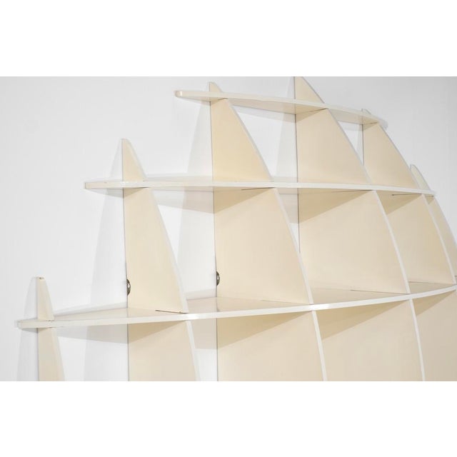 Wood Tyco Bookcase attributed to Manfredo Massiron for Nikol International, 1970s For Sale - Image 7 of 18