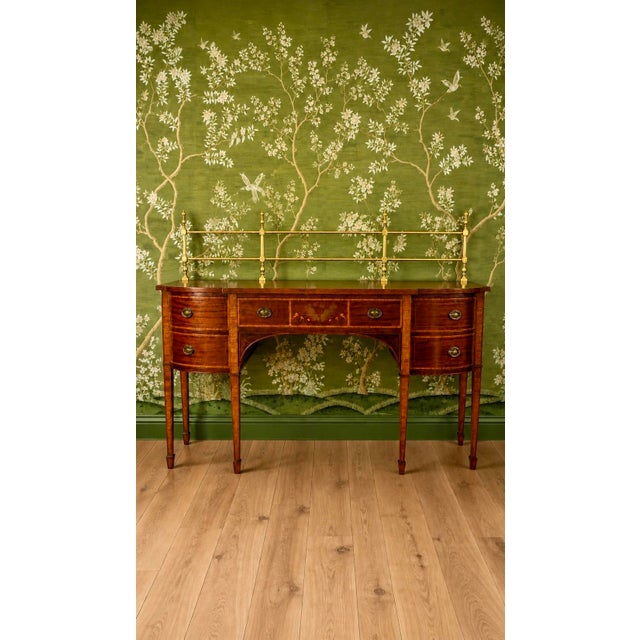 English George III Inlaid Sideboard With Banding and Marquetry, 19th Century For Sale - Image 12 of 12