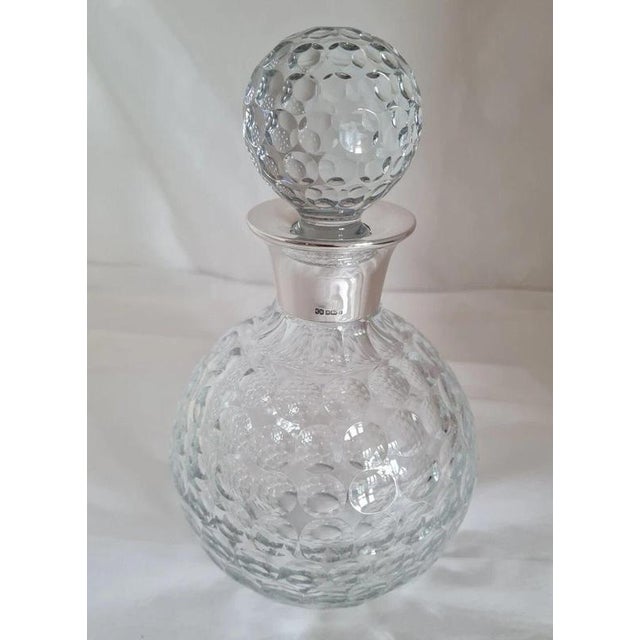 Camelot Silverware Cut Glass Golf Ball Spirit Decanter, 1991 For Sale - Image 3 of 14