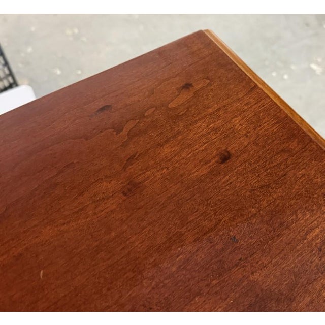 Cherry Nightstand With Paneled Drawer Fronts For Sale - Image 10 of 11