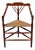 Antique French Provincial Triangular Corner Chair in Beech Frame, 1900s For Sale