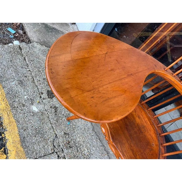 20th Century Colonial Revival, Windsor Writing Armchair For Sale - Image 10 of 12