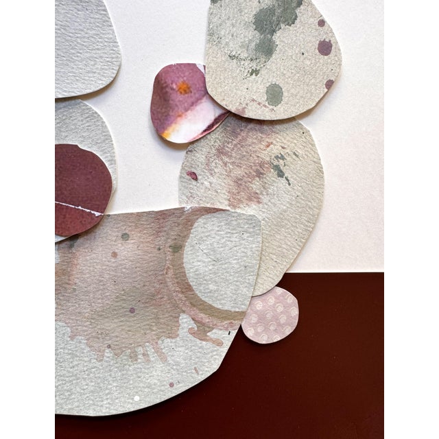 "Love Without Words 6" Original Mixed-Media Collage on Paper by Zac Woodiel For Sale - Image 4 of 9