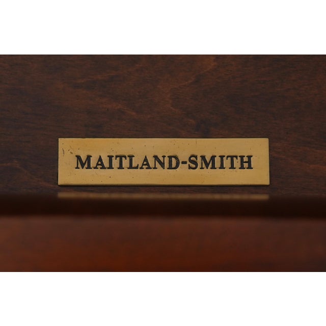 Maitland-Smith French Empire Style Marble Top Mahogany Chest For Sale - Image 17 of 18