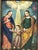 Antique Mexican Folk Art Retablo, La Sagrada Familia Oil on Tin An exceptional 19th-century Mexican devotional retablo...