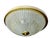 Vintage Dome Glass Flush Light, 1960s For Sale