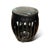 Asian distressed black/blue drum stool is made out of elm wood. It can be use as flower stand, chair, coffee table, night...