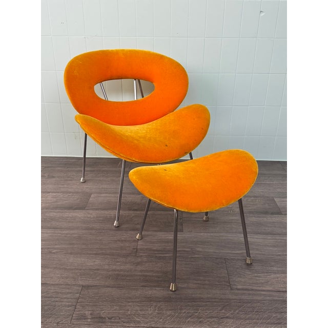 Set of Kare Chair with Pouf, 1980s For Sale - Image 3 of 15
