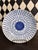Pair of antique Chinese blue-and-white porcelain plates, attributed to the late Qing dynasty, featuring bold cobalt-blue...