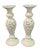 Ceramic Vintage Davco Cream White Ceramic Perforated Candlesticks- Set of 2 For Sale - Image 7 of 8