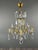 20th Century Brass and Crystal Chandelier For Sale - Image 5 of 8