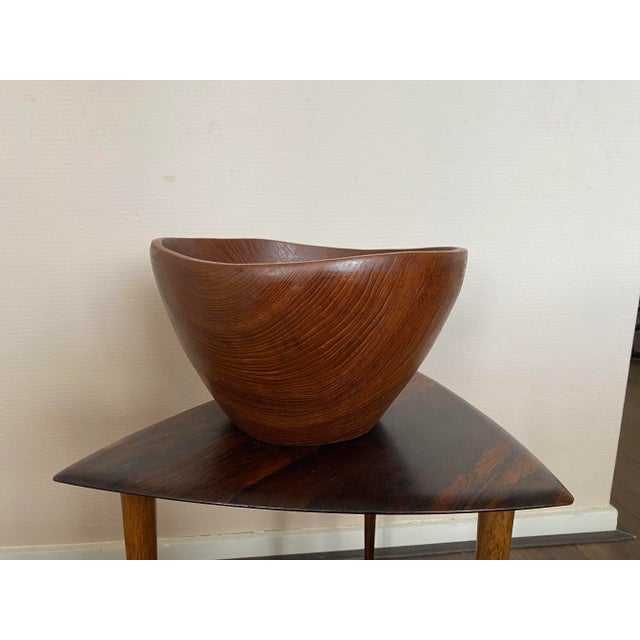 Mid-Century Modern Mid-Century Modernist Teak Bowl, Denmark, 1950s For Sale - Image 3 of 10
