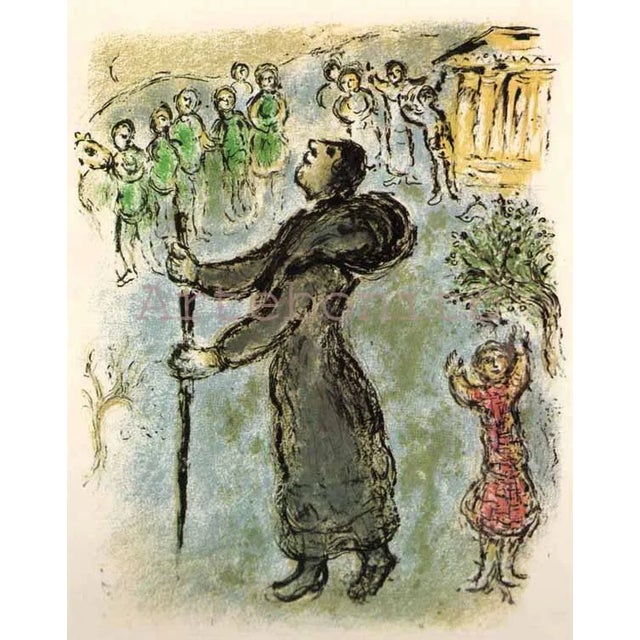 Artist: Marc Chagall Country: Russia Title: Ulysses disguised as a beggar Medium: Lithograph unsigned not numbered...