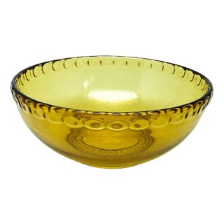Art Deco Bowl attributed to Zawiercie Glassworks, Poland, 1950s For Sale