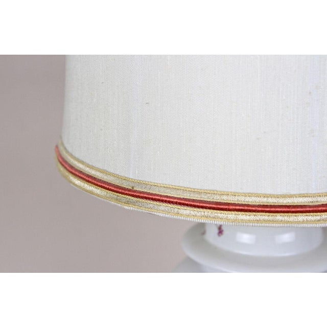 Vintage Ceramic Table Lamps with Lampshades, 1970s, Set of 2 For Sale - Image 15 of 18