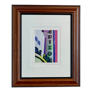 Vintage Edison Theater Framed Photo