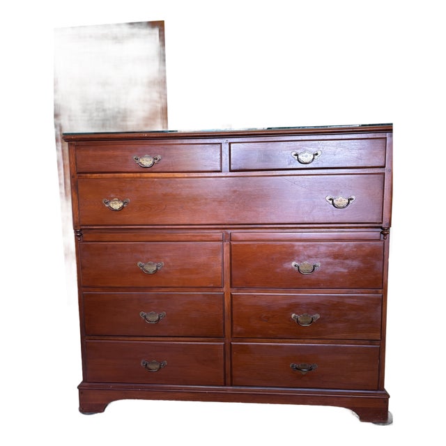 1930s Styled After Pennsylvania House Cherry Wood Chest With 9 Drawers For Sale