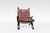 Original Focus sling lounge chair, designed in 1970s and manufactured by Bramin Møbler in Denmark. Bent plywood frame is...