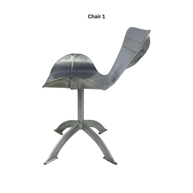 Modern 1960s Post Modern Metal Sculptural Chair (Set of 2) For Sale - Image 3 of 12