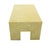 Yellow Heavy Large Legs Cube Like Geometric Coffee Table Dotted Pattern Finish For Sale - Image 8 of 8