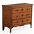A handsome French oak commode dating to circa 1800, featuring three drawers adorned with distinctive diamond-carved panels...