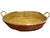 This item is a large oval rattan and brass basket made in Italy from the 1970's. It is in very good pre-owned vintage...