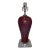 Modern Vintage Purple and Red Glazed Porcelain Table Lamp For Sale