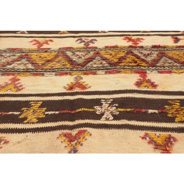 Late 20th Century Vintage Taznakht Glaoui Moroccan Rug, 04'02 X 09'02 For Sale - Image 5 of 10